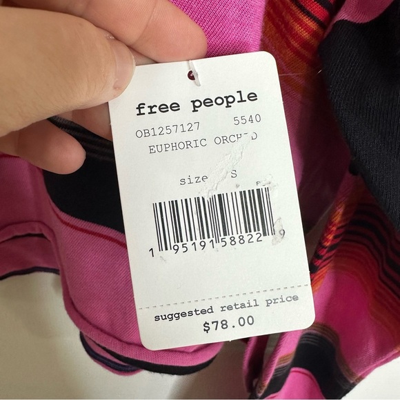 Free People | Baja Striped Long Sleeve T-Shirt small oversized - Picture 8 of 12